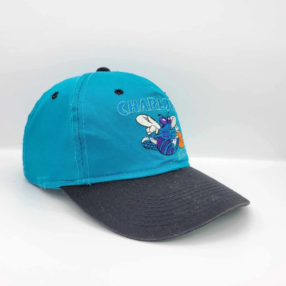 Charlotte Hornets Vintage 90s G Cap Snapback Hat NBA Official Licensed Product